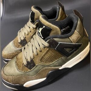 JORDAN 4 RETRO SE CRAFT GS 'OLIVE' | SIZE 6.5Y | 8 Women